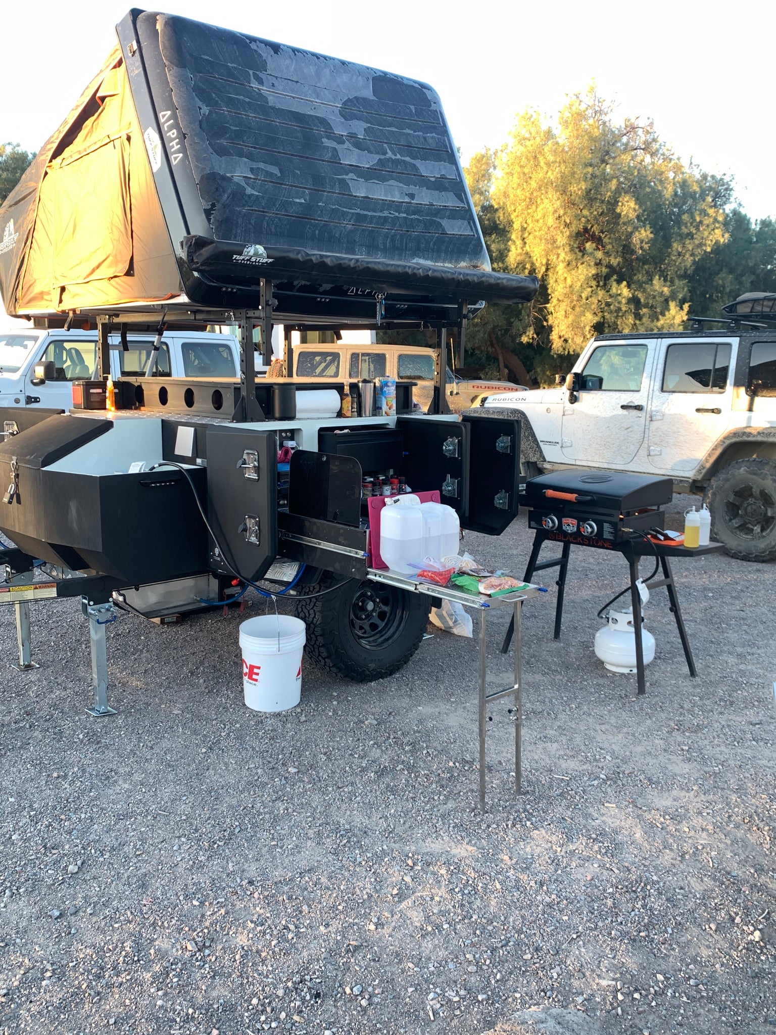 rent a tent trailer Rent a Tribe Basecamp Overland Trailer
