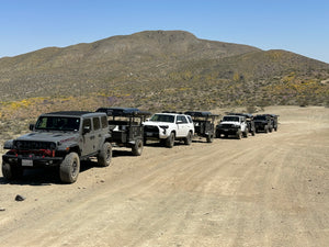 Tribe Basecamp Overland Trailer - picture of trailers out on the trail.