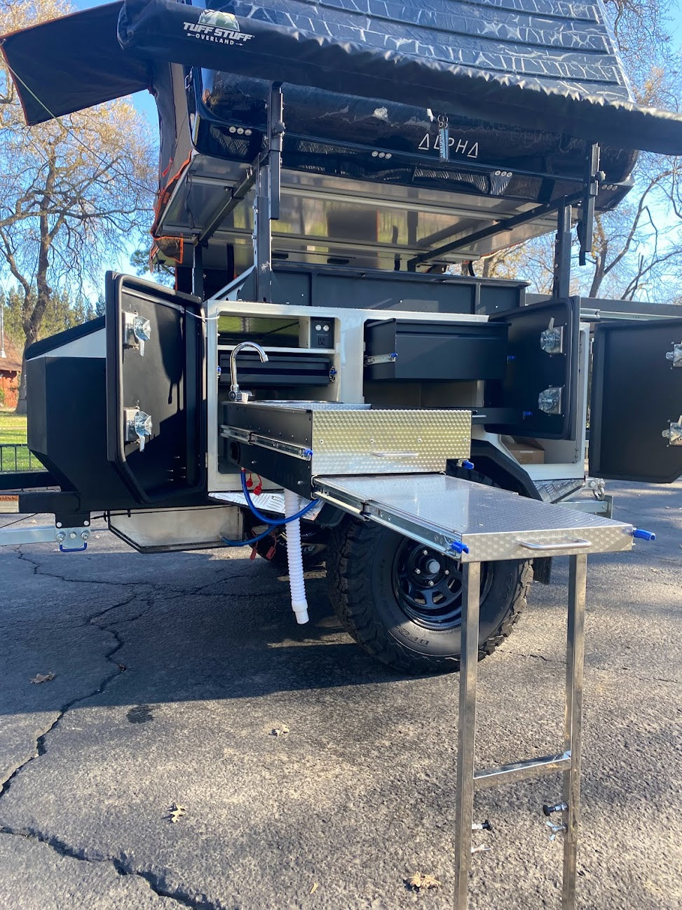 overland tent trailer Rent a Tribe Basecamp Overland Trailer