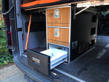 Load image into Gallery viewer, Overland Vehicle Storage System for Sprinter Vans - fridge view